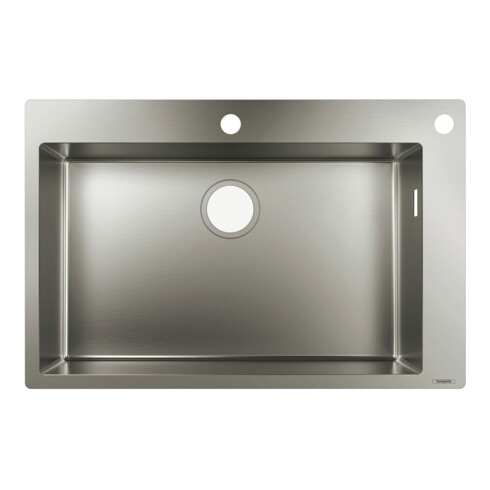 hansgrohe Évier encastré 660 S712-F660 740x480mm, 1 cuve, trou robinet et évacuation, ES