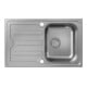 hansgrohe Évier encastré S44 avec égouttoir, 775x480 mm, acier inoxydable-1