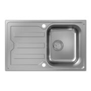 hansgrohe Évier encastré S44 avec égouttoir, 775x480 mm, acier inoxydable