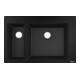 hansgrohe Évier encastré S510-F635 180/450 750x490mm, 1 évac. et 1 alim., noir graphite-1