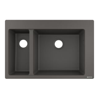 hansgrohe Évier encastré S510-F635 180/450 750x490mm, 1 sortie et 1 entrée, gris pierre