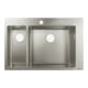 hansgrohe Évier encastré S711-F655 180/450 735x480mm, 1 principal/1 auxiliaire, HL courbé, ES-1
