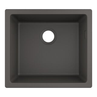 hansgrohe Évier sous-plan 450 S510-U450 448x398mm, 1 bac principal, sans trop-plein, gris pierre
