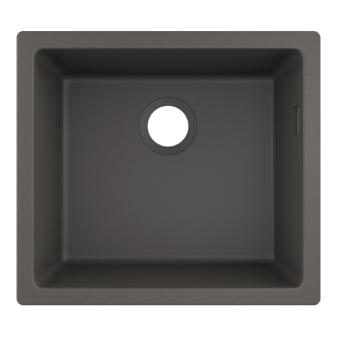 hansgrohe Évier sous-plan 450 S510-U450 448x398mm, 1 bac principal, sans trop-plein, gris pierre