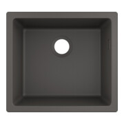 hansgrohe Évier sous-plan 450 S510-U450 448x398mm, 1 bac principal, sans trop-plein, gris pierre
