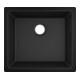hansgrohe Évier sous plan 450 S510-U450 448x398mm, 1 bac, sans trop-plein, noir graphite-1