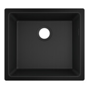 hansgrohe Évier sous plan 450 S510-U450 448x398mm, 1 bac, sans trop-plein, noir graphite
