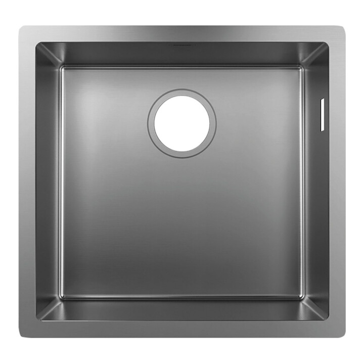 hansgrohe Évier sous-plan 450 S719-U450 448x398mm, 1 robinet principal, sans trop-plein, acier inoxydable