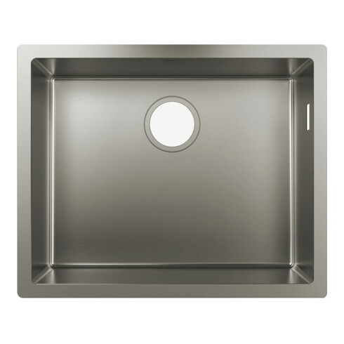hansgrohe Évier sous-plan 500 S719-U500 498x398mm, 1 robinet principal, sans trop-plein, acier inoxydable