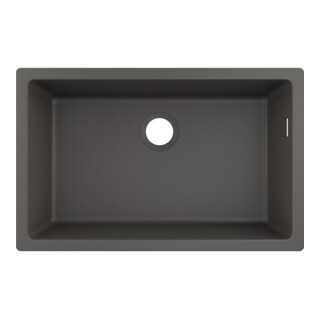 hansgrohe Évier sous-plan 660 S510-U660 658x398mm, 1 bec principal, sans vidage, gris pierre
