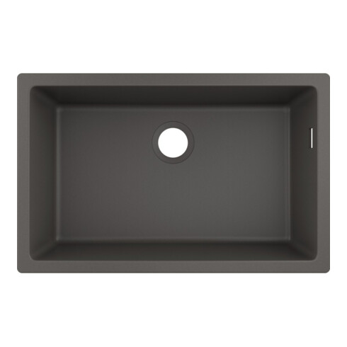 hansgrohe Évier sous-plan 660 S510-U660 658x398mm, 1 bec principal, sans vidage, gris pierre