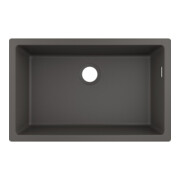 hansgrohe Évier sous-plan 660 S510-U660 658x398mm, 1 bec principal, sans vidage, gris pierre