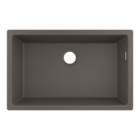hansgrohe Évier sous-plan 660 S510-U660 658x398mm, 1 bec principal, sans vidage, gris pierre