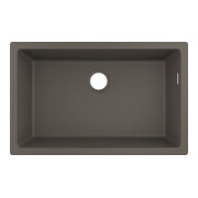 hansgrohe Évier sous-plan 660 S510-U660 658x398mm, 1 bec principal, sans vidage, gris pierre-3