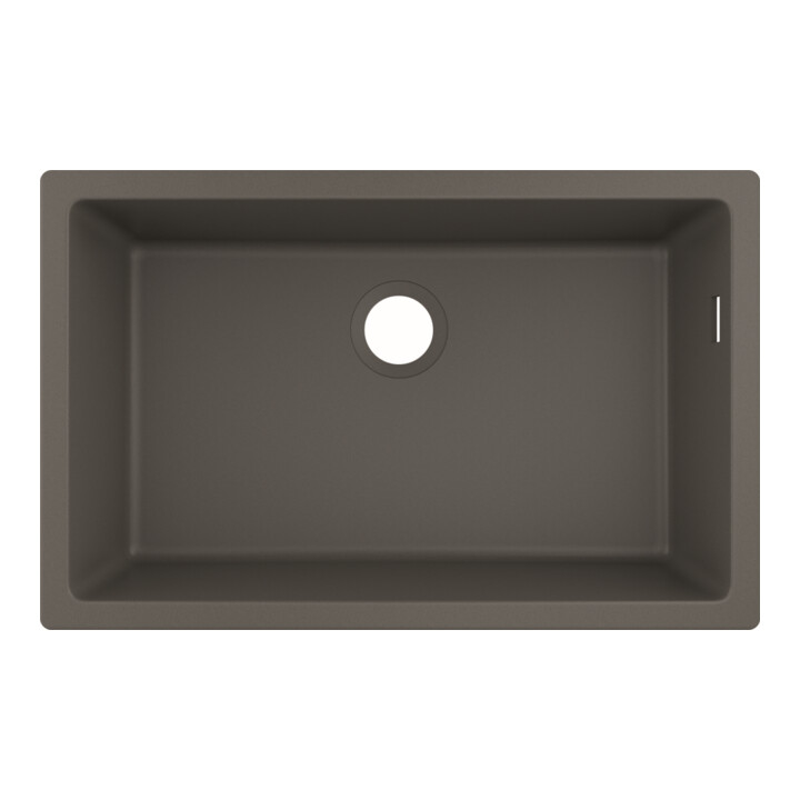 hansgrohe Évier sous-plan 660 S510-U660 658x398mm, 1 bec principal, sans vidage, gris pierre