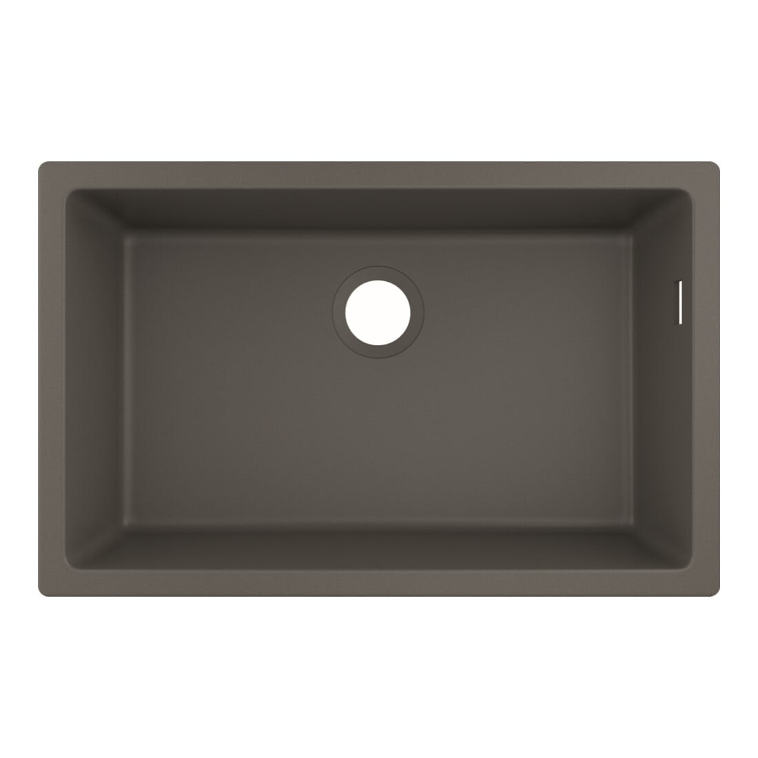 hansgrohe Évier sous-plan 660 S510-U660 658x398mm, 1 bec principal, sans vidage, gris pierre