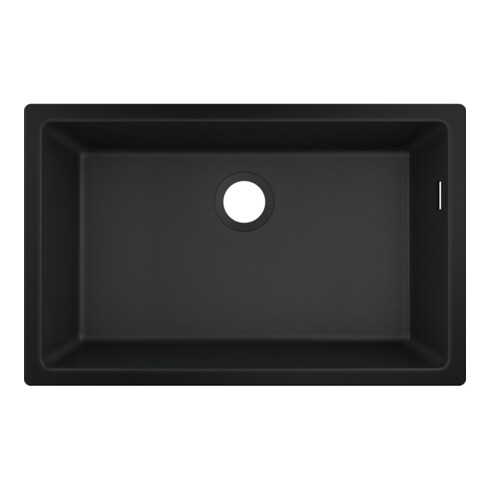 hansgrohe Évier sous-plan 660 S510-U660 658x398mm, 1 cuve, sans trop-plein, noir graphite