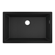 hansgrohe Évier sous-plan 660 S510-U660 658x398mm, 1 cuve, sans trop-plein, noir graphite