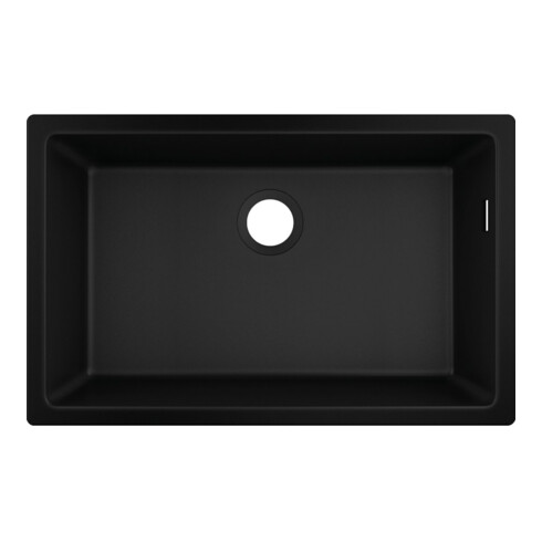 hansgrohe Évier sous-plan 660 S510-U660 658x398mm, 1 cuve, sans trop-plein, noir graphite
