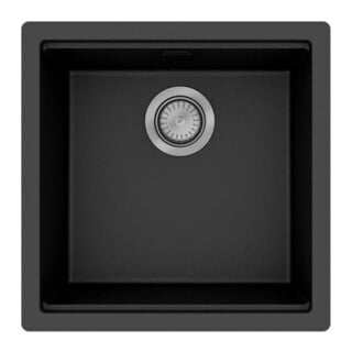 hansgrohe Évier sous-plan S53 SilicaTec, 436x436 mm, noir graphite