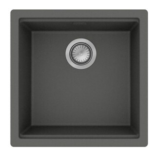 hansgrohe Évier sous-plan S53 SilicaTec, 436x436mm, gris pierre