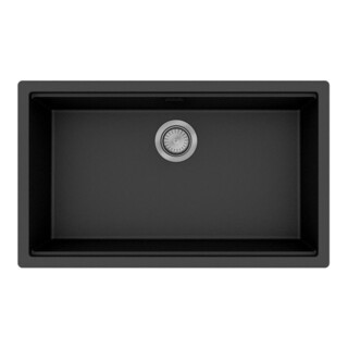 hansgrohe Évier sous-plan S53 SilicaTec, 736x436mm, noir graphite