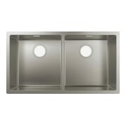 hansgrohe Évier UB S719-U765 763x398 mm, 2 becs principaux, sans vidage, acier inoxydable-2