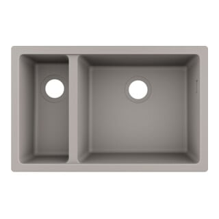 hansgrohe Évier UB-Spüle S510-U635 180/450 658x398mm, 1 évac. + 1 arrivée, sans trop-plein, à encastrer