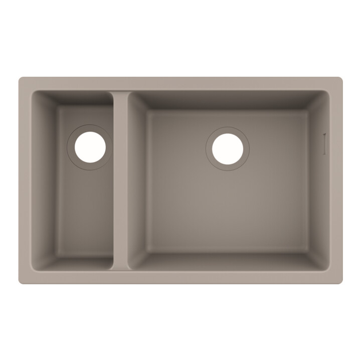 hansgrohe Évier UB-Spüle S510-U635 180/450 658x398mm, 1 évac. + 1 arrivée, sans trop-plein, à encastrer