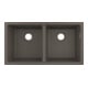 hansgrohe Évier UB-Spüle S510-U770 370/370 768x398mm, 2 robinets principaux, sans HL, gris pierre-3