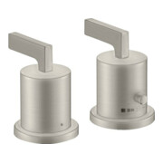 hansgrohe Fertigmontageset Axor Citterio 2-L-W-Ran-Arm, m TH, HG, Edelstahl-Optik