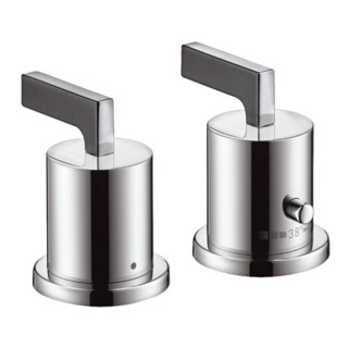 hansgrohe Fertigmontageset Axor Citterio 2-L-W-Ran-Arm, m Thermostat, Hebelgr., chr
