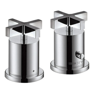 hansgrohe Fertigmontageset Axor Citterio 2-L-W-Ran-Arm, m Thermostat, Kreuzgr., chr