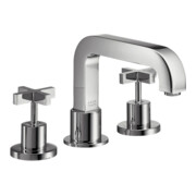 hansgrohe Fertigmontageset Axor Citterio 3-L-BW-Arm., mit Kreuzgriffen, chrom