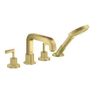 hansgrohe Fertigmontageset Axor Citterio 4-L-BW-Rand-Arm., m Hebelgr., brush. br