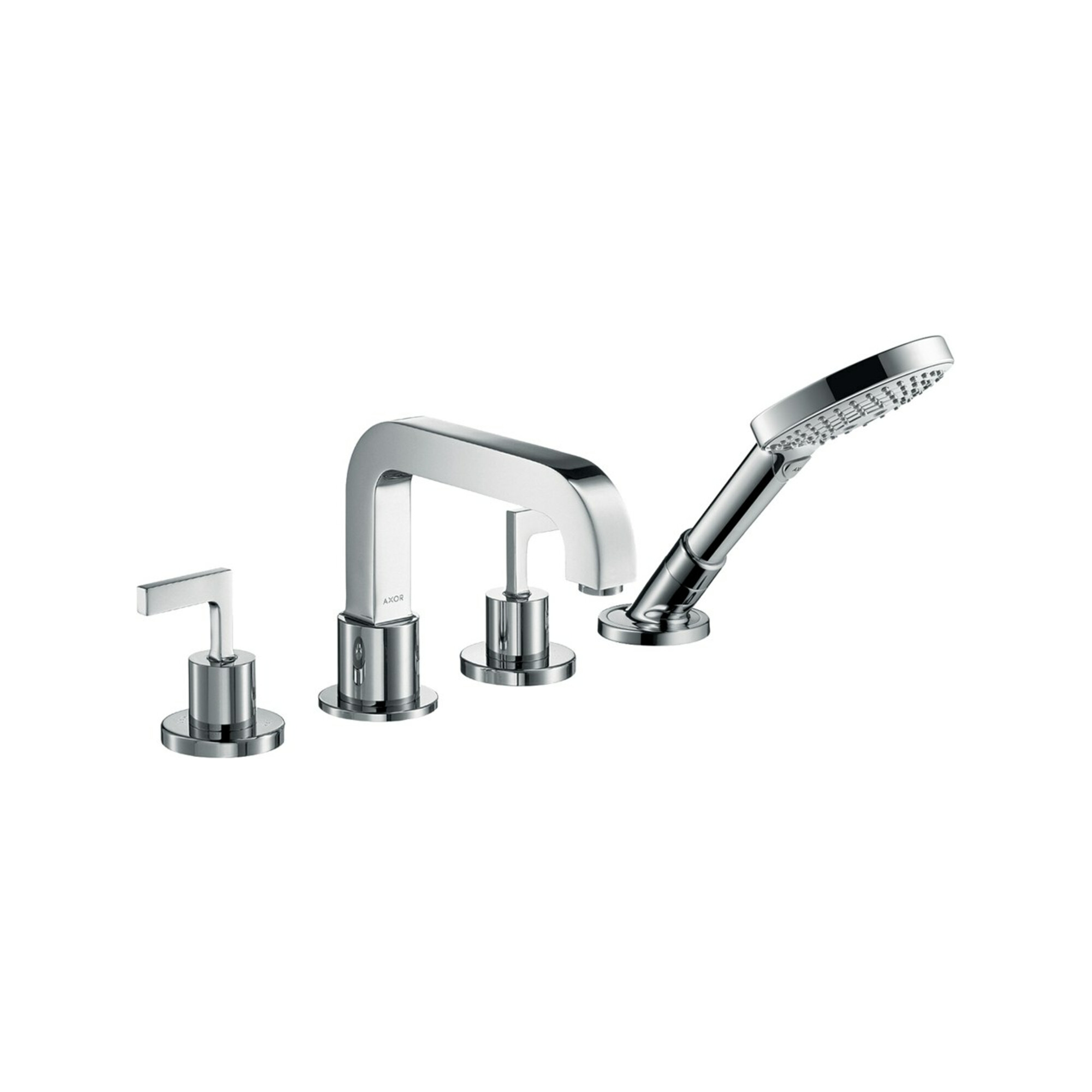 hansgrohe Fertigmontageset Axor Citterio 4-L-BW-Rand-Arm., m Hebelgriffen, chrom