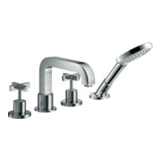 hansgrohe Fertigmontageset Axor Citterio 4-L-BW-Rand-Arm., m Kreuzgriffen, chrom
