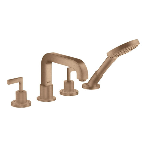 hansgrohe Fertigmontageset Axor Citterio 4-L-Fliese-Ar, m HG, Ros, brush. r gol