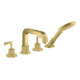 hansgrohe Fertigmontageset Axor Citterio 4-L-Fliese-Ar, m HG, Roset., brush. br-1