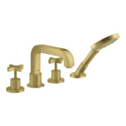 hansgrohe Fertigmontageset Axor Citterio 4-L-Fliese-Ar, m KrG, Roset., brush. br