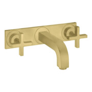 hansgrohe Fertigmontageset Axor Citterio UP-3-L-Waschtischarmatur, m Kreuzgr., brush. br