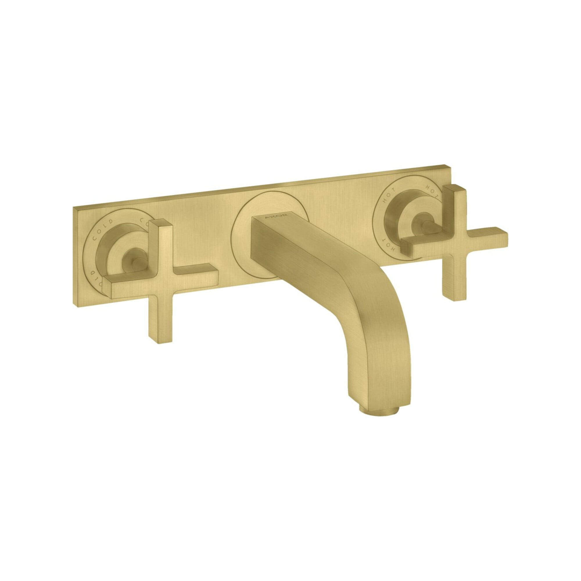 hansgrohe Fertigmontageset Axor Citterio UP-3-L-Waschtischarmatur, m Kreuzgr., brush. br