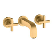 hansgrohe Fertigmontageset Axor Citterio UP-3-L-Waschtischarmatur, m Kreuzgr., brush. br