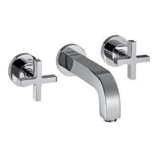 hansgrohe Fertigmontageset Axor Citterio UP-3-L-Waschtischarmatur, m Kreuzgriffen, chrom