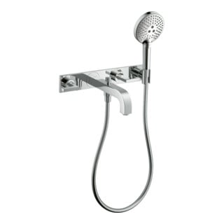 hansgrohe Fertigmontageset Axor Citterio UP-3-Loch-Wannenarm, m Hebelgr., chrom