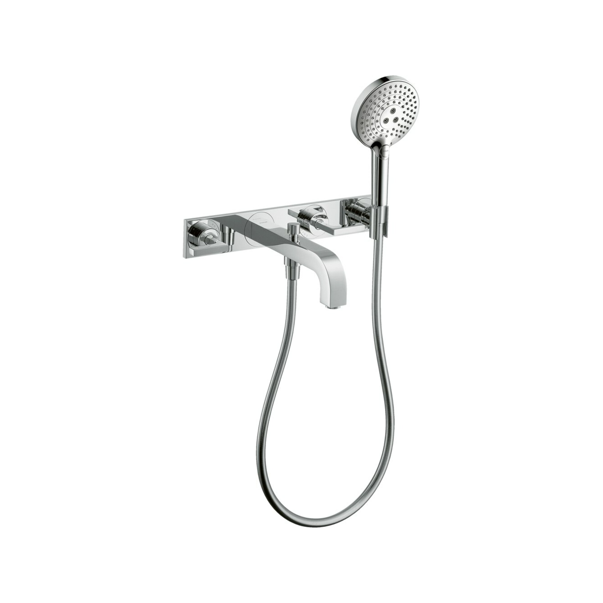 hansgrohe Fertigmontageset Axor Citterio UP-3-Loch-Wannenarm, m Hebelgr., chrom
