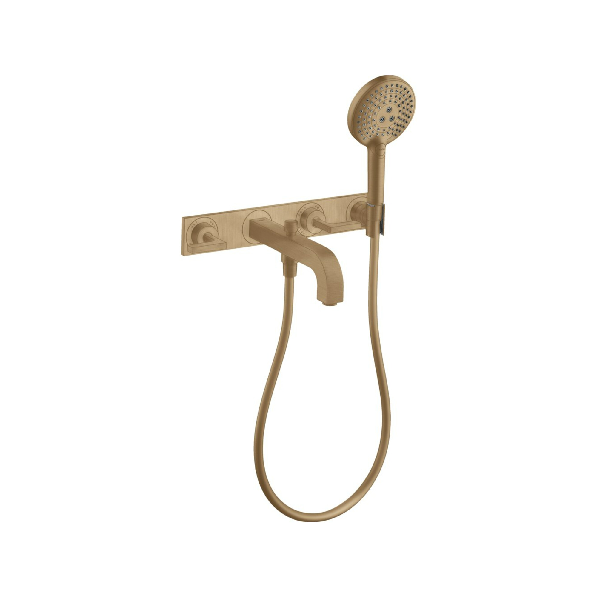 hansgrohe Fertigmontageset Axor Citterio UP-3-Loch-Wannenarm, m HG, brush. bron