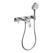 hansgrohe Fertigmontageset Axor Citterio UP-3-Loch-Wannenarm, m Kreuzgr., chrom