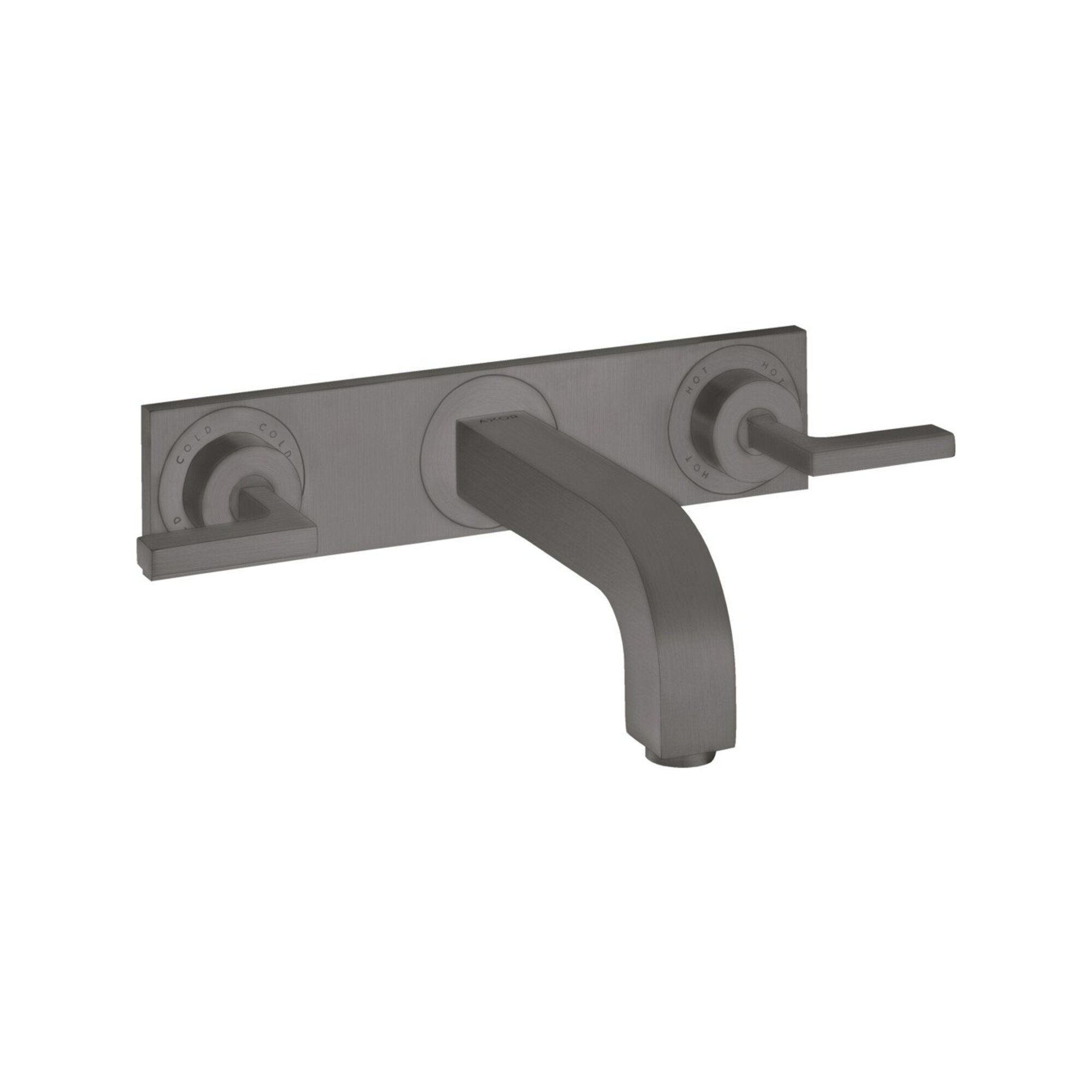 hansgrohe Fertigmontageset Axor Citterio UP-3-Loch-Waschtischarmatur, m Hebelgr., brush. bla vc