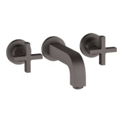 hansgrohe Fertigmontageset Axor Citterio UP-3-Loch-Waschtischarmatur, m Kreuzgr., brush. bla vc